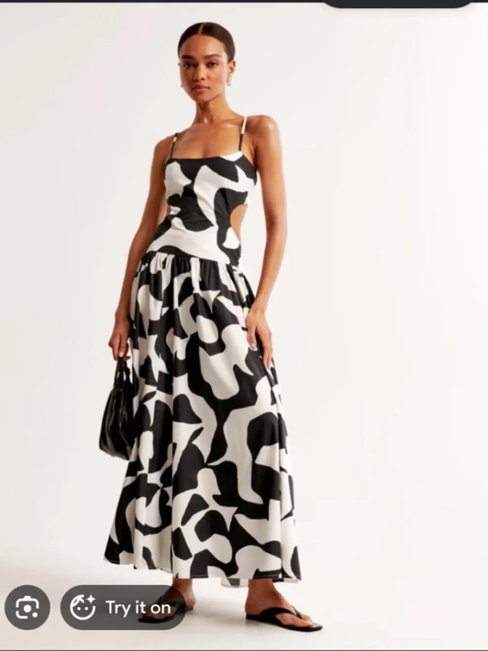 Abercrombie NWT Drop Waist Cutout Maxi Dress Size XS